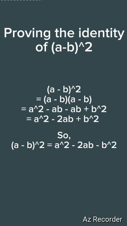 (a - b)^2
