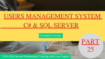 Users Management System with C# and SQL -25-Change Password From to SQL after verifying old password