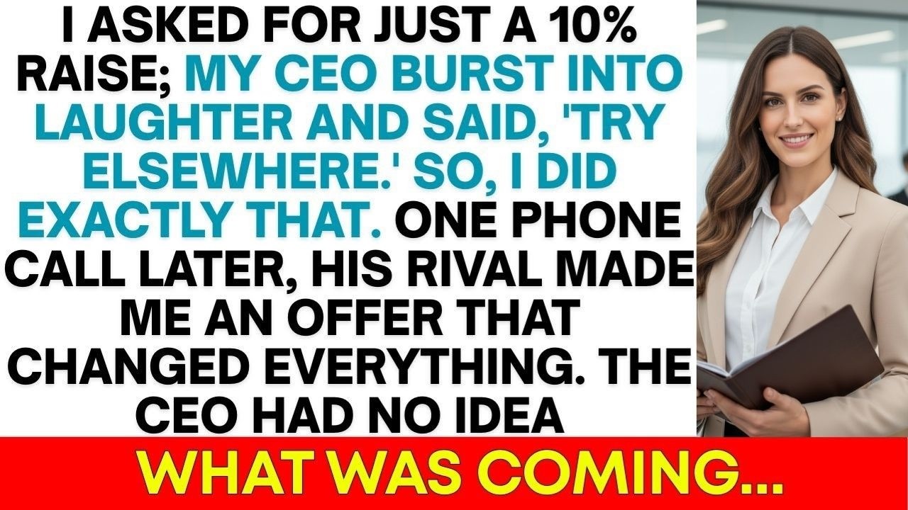 My CEO Laughed at My Request for a 10% Raise—I Took My Skills to His Rival…