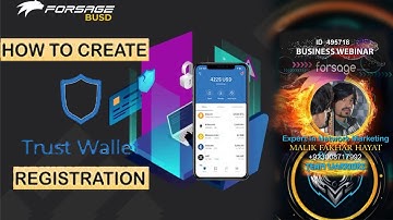 How to create Trust Wallet ..join with us Forsage Busd . | New video 2023 trust wallet \\