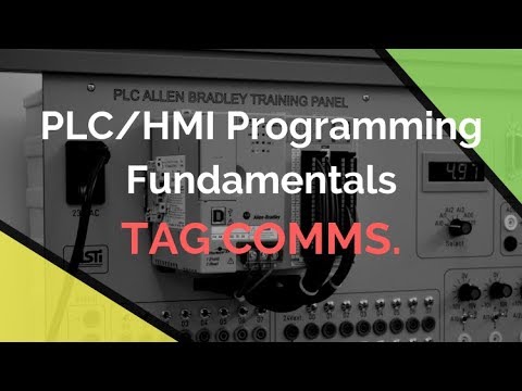 HMI / PLC Fundamentals - Linking Studio 5000 Tags to a PanelView Plus 1000 HMI Terminal Tutorial