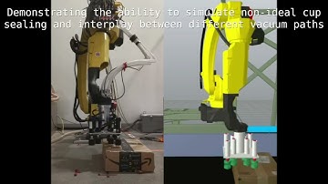 Pneumatic System and Suction Physics Simulation