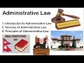 Administrative Law, Sources and Principles