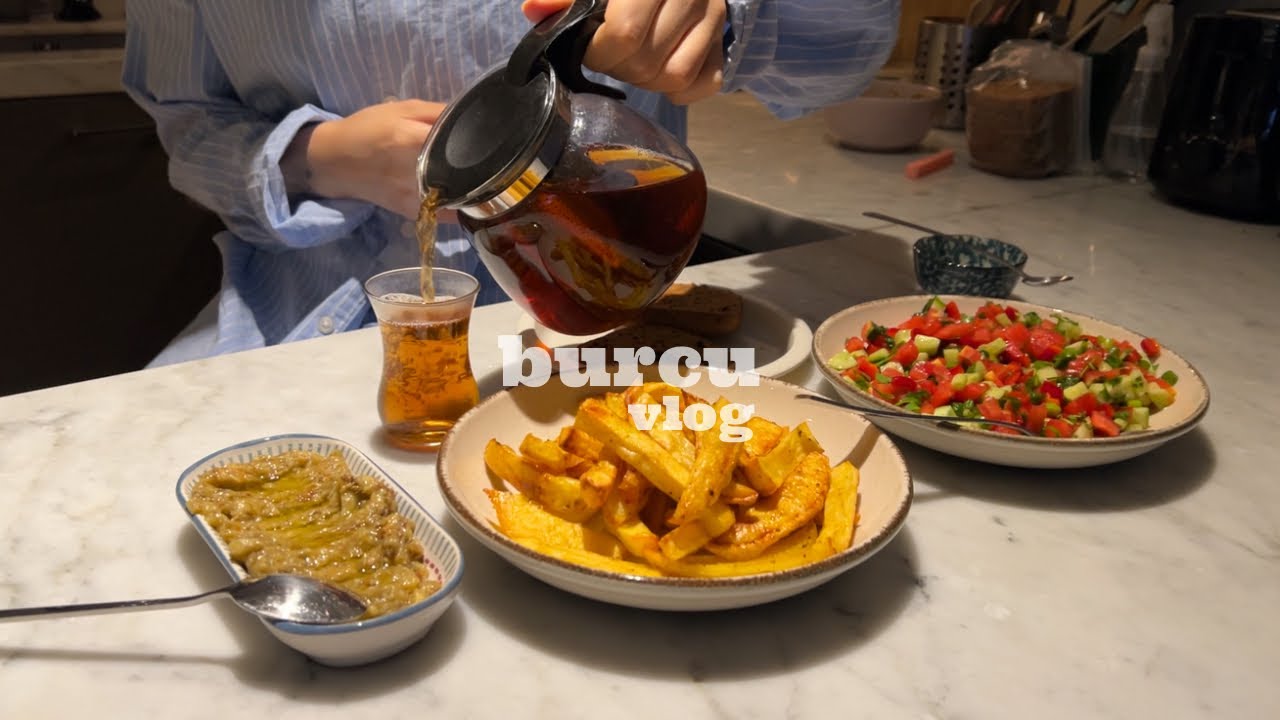 Жизнь как домашний в Стамбуле | мозаичный пирог, сэндвич на завтрак, уборка дома