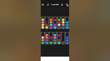 Level 659 of Ball Sort Color water Puzzle