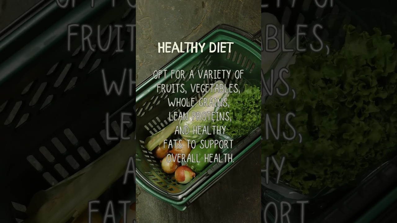 A healthy diet is where it starts! 