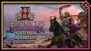 A Lesson in Warfare (Legendary) Alexander the Great Campaign Part 1 | AoE2: DE Chronicles
