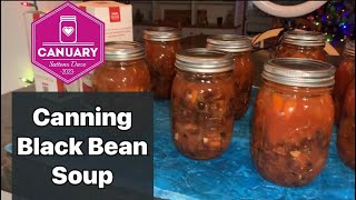 Canuary-Canning Black Bean Soup for easy, convenient meals! Thank you @Suttons Daze!