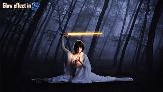 Glow effect in photoshop | glow effect video editing tutorial | visual effect in photoshop