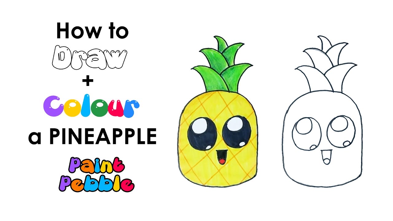 picture Cartoon Cute Pineapple Drawing youtube. pic Cartoon Cute Pineapple ...