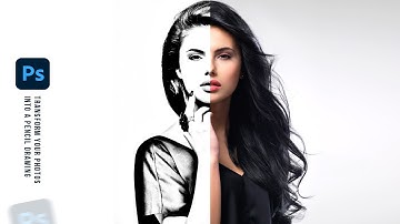 Transform PHOTOS into a Pencil DRAWINGS in Photoshop | Photoshop Tutorials | 2024