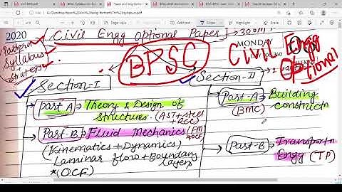 67th/68th BPSC Civil Engineering Optional Syllabus-Strategy | 66th BPSC Question Paper/Fortran/Books