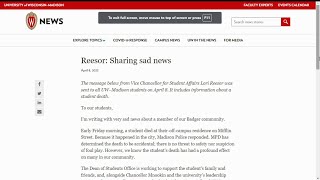 UW-Madison Student Dies Off Campus