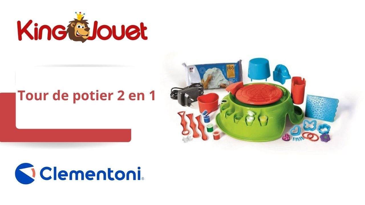 Coffret Tour de potier avec chargeur, accessoires et peinture