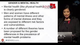 Gender Differences in Mental Health by Professor Jayashri Kulkarni