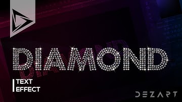 Sparkling Diamond Text Effect - Photoshop CC Tutorial