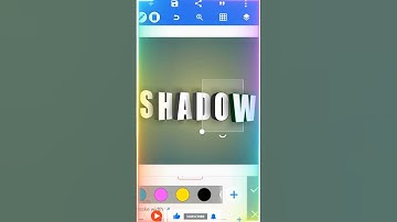 How to Create Shadow Text effect in Pixellab