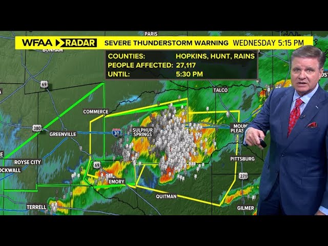 Live radar: Threat of severe weather in North Texas on Thursday class=