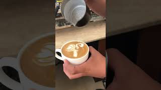 Latte art with leva x. #lamarsoccolevax
