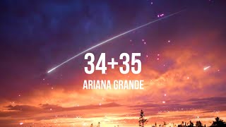 34+35 - Ariana Grande (lyrics)