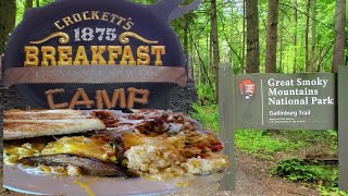 Crockett's Breakfast Camp Review & Gatlinburg Trail hike to Cataract Falls 2020