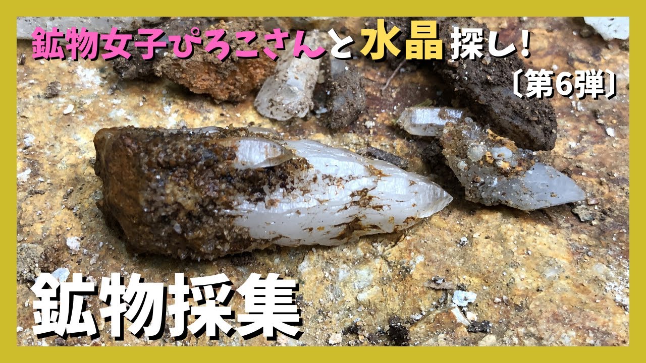 【鉱物採集】鉱物女子ぴろこさんと水晶探し！【第6弾】