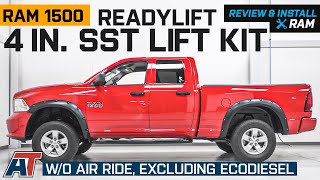 20092018 RAM 1500 ReadyLIFT 4 in. SST Lift Kit (w/o Air Ride, Excluding EcoDiesel) Review & Install