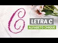Alfabeto Chique: Letra C Maiúscula em Ponto Cruz ✨