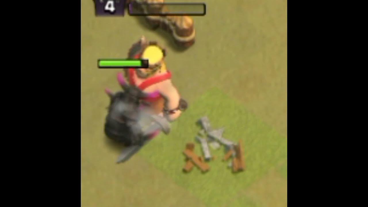 level 4vs4(PEKA vs king)clash of clanscoc viralshort shots 