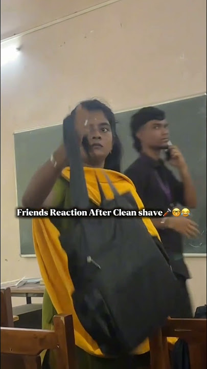 Teacher and students expression That one clean shave 😂 College life #teacher #students #reaction