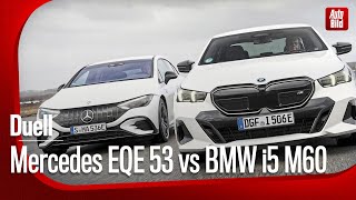 Mercedes-AMG EQE 53 vs. BMW i5 M60 (2024) | Das Duell mit Jonas Uhlig