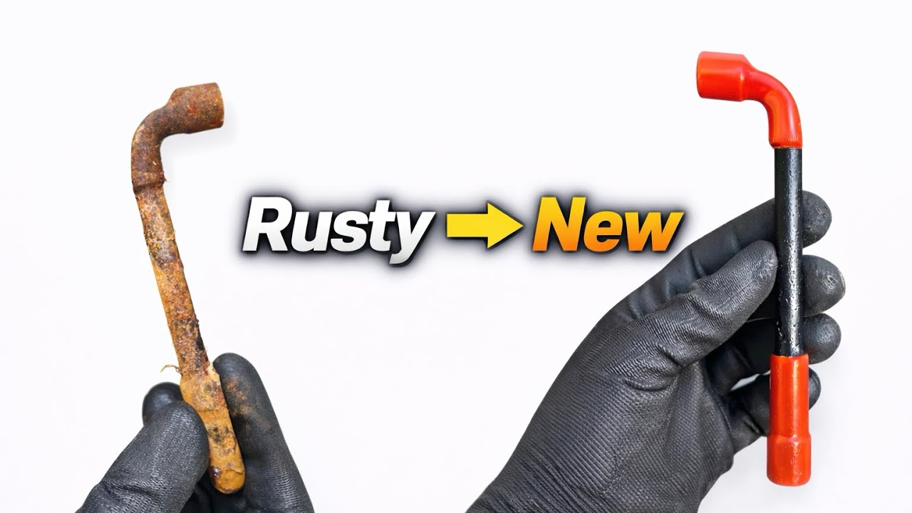 Old Rusty 10 No L Box Spanner Restoration | 