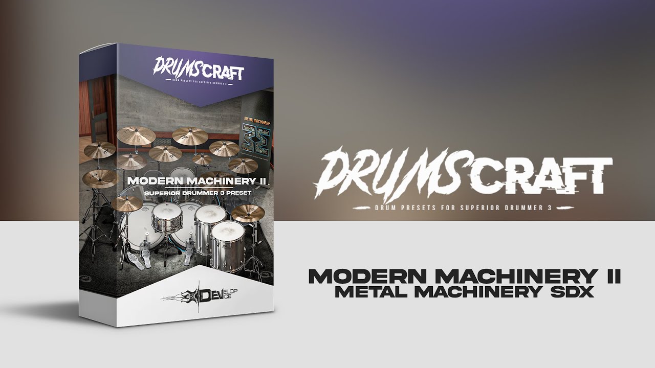 Modern Machinery II: Superior Drummer 3 Preset - Sound Demo Video