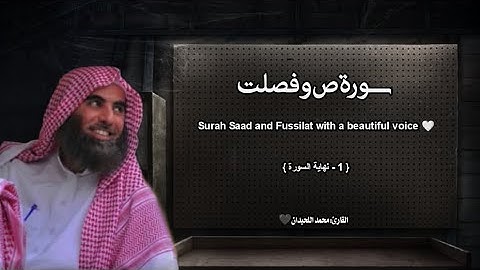 سورة ص و فصلت تلاوة خاشعة ❤️ / القارئ محمد اللحيدان