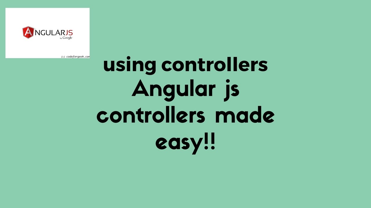 Angular js controllers - YouTube