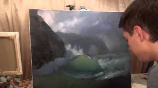 How to draw sea waves. Sea storm. The best lesson.