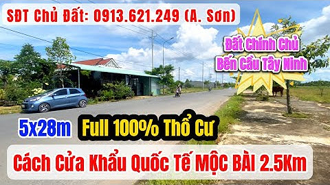 Chính Chủ Cần Bán Đất Gấp Gần Trung Tâm Thị Trấn Bến Cầu - Đón Sóng Cao Tốc Mộc Bài Cực Tốt