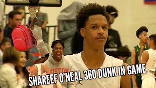 SHAREEF O'NEAL 360 DUNK HYPES Up Crowd In PLAYOFF Win..Decommited From Arizona The Very Next Day