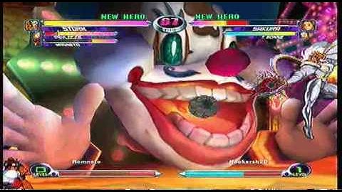 MvC2 Online (360): Brett (MSP) vs NeoKarsh (Mag/Sak/Tron) 1 .:12.18.09:.