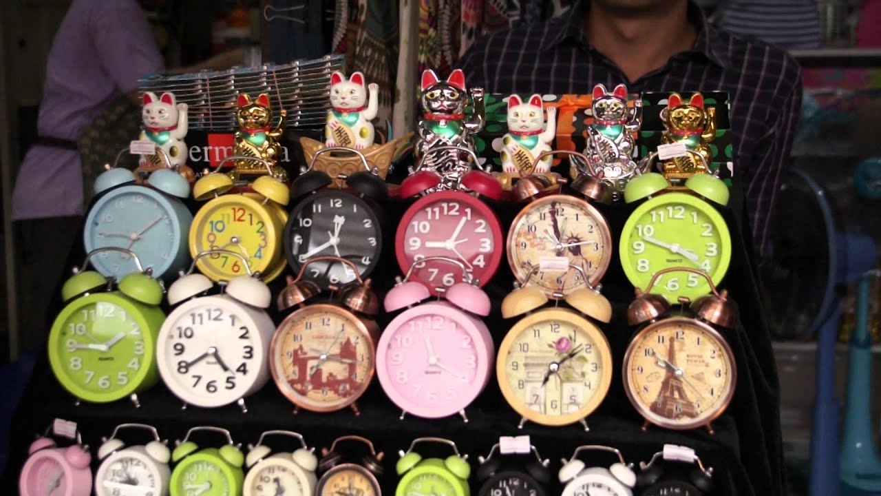 Clocks and Time at the Bangkok Sunday Market, Bangkok, Thailand YouTube