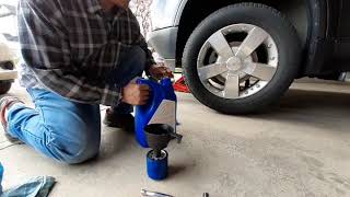 How to change oil your GMC ACADIA  year 2007 -‐2012 #reset OLM after oil change