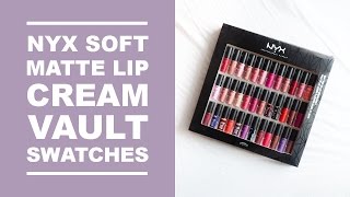 NYX SOFT MATTE LIP CREAM VAULT (ALL COLOURS) I #VLOGMAS I COCOCHIC