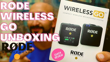 Rode Wireless Go Unboxing & Quick review