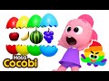 Aprende Colores Con Huevos Sorpresa🌈Videos Educativos | Aprende Inglés | Hola Cocobi