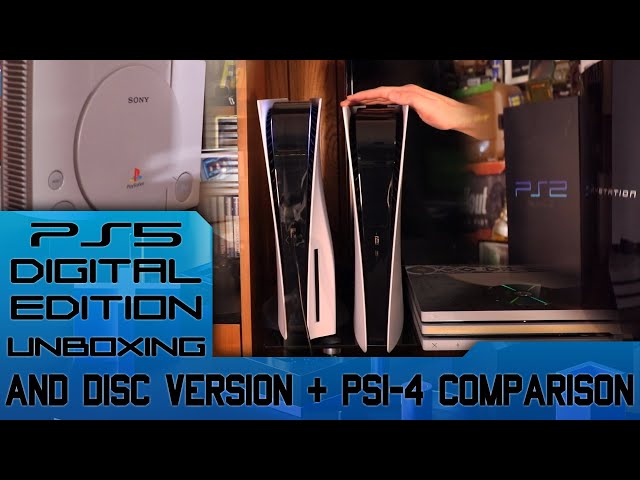 PlayStation 5 Digital Edition Unboxing and Size Comparison 