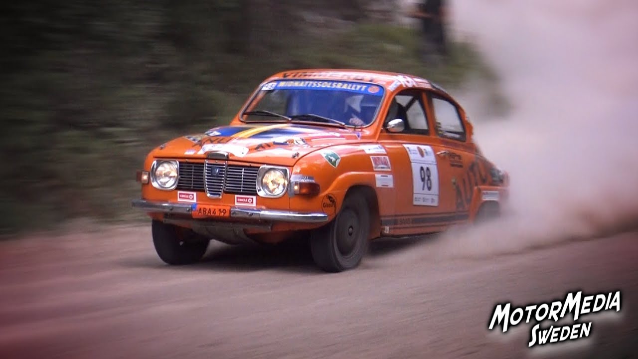Midnattssolsrallyt 2018 - Anders Knutsson, Saab V4 - Grymt motorljud!