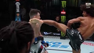 UFC Fight Night Alex Caceres 🇺🇸 vs Julian Erosa ends in Brutal Knock Out 😱💥
