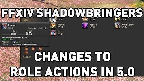 FFXIV: Changes to Role Actions in Shadowbringers