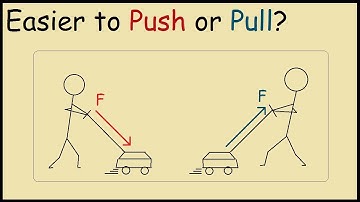 Is it easier to push or pull a lawn mower? (Physics)