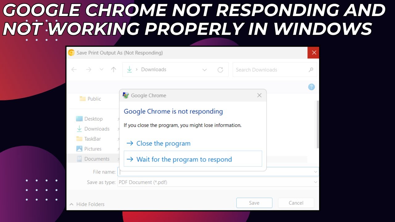 How To fix Google chrome not responding and not working properly in ...